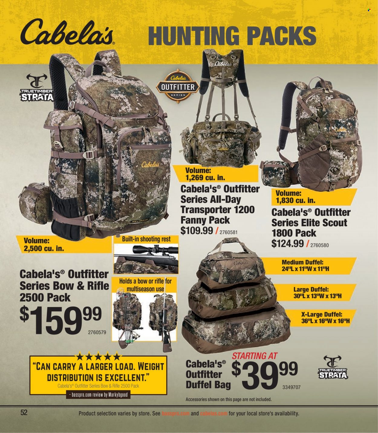 Cabela's + Bass Pro Shops Western Big Game Hunting Specialist Catalog 2023 - Page 52