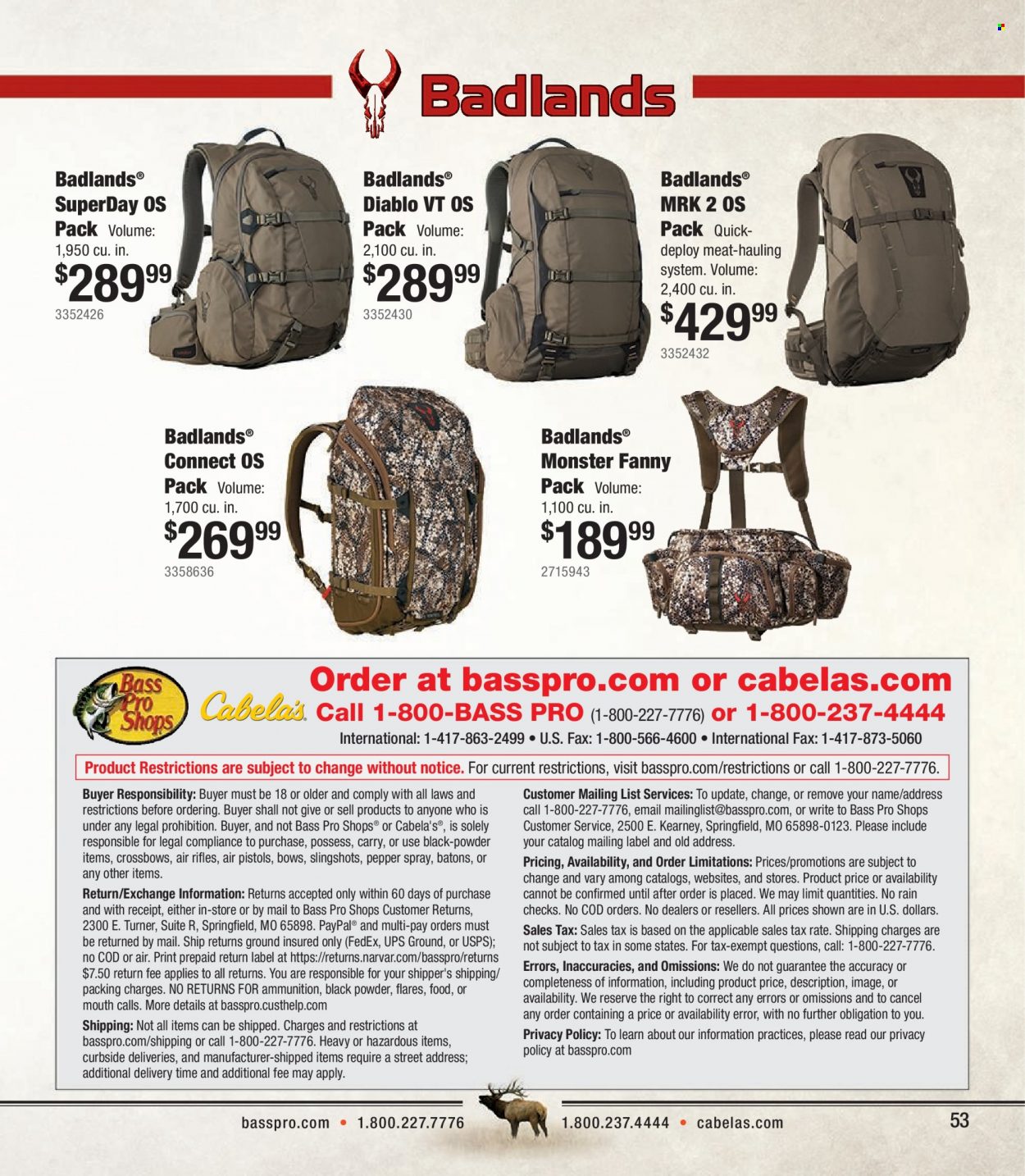 Cabela's + Bass Pro Shops Western Big Game Hunting Specialist Catalog 2023 - Page 53