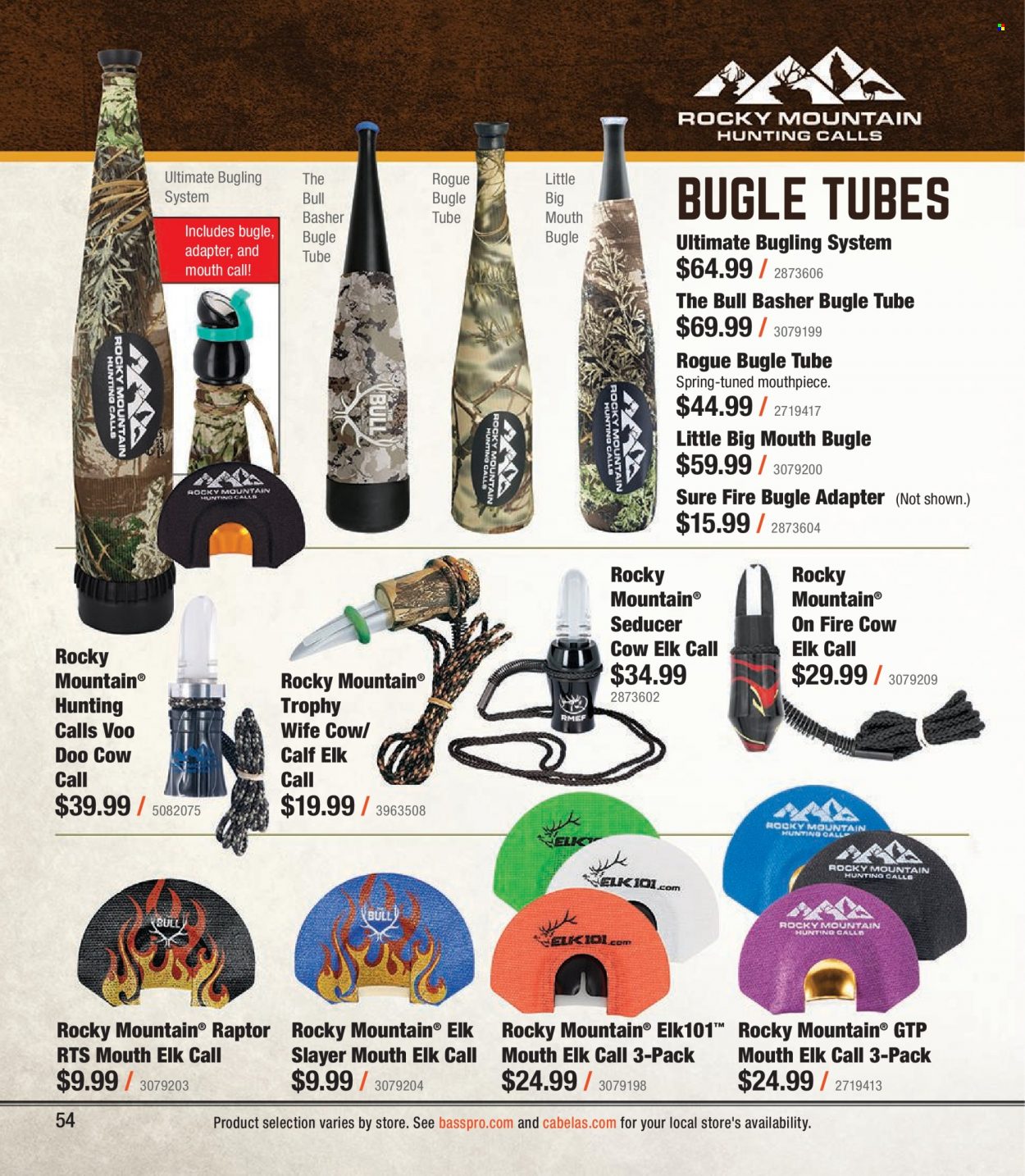 Cabela's + Bass Pro Shops Western Big Game Hunting Specialist Catalog 2023 - Page 54