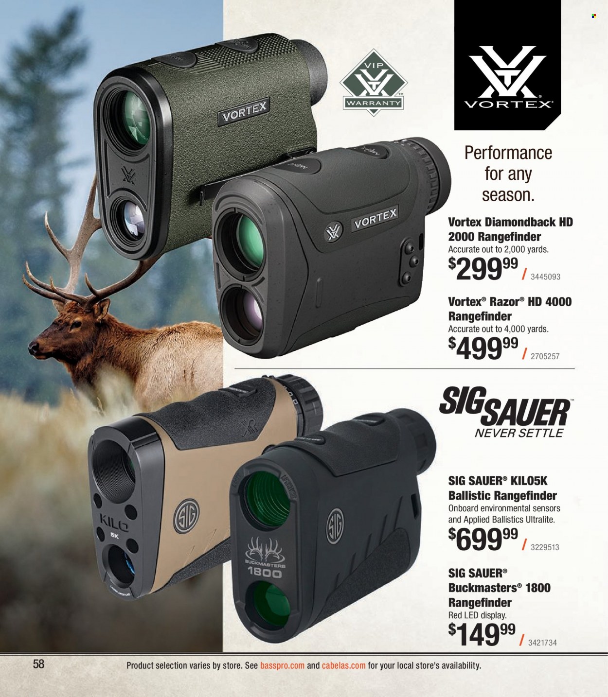 Cabela's + Bass Pro Shops Western Big Game Hunting Specialist Catalog 2023 - Page 58
