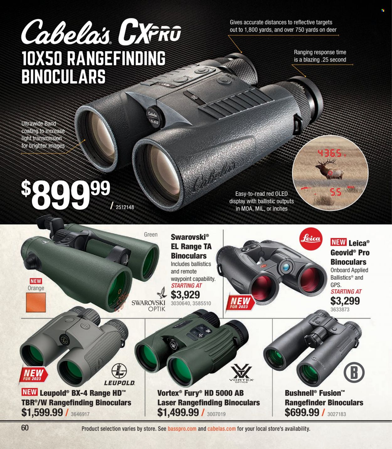 Cabela's + Bass Pro Shops Western Big Game Hunting Specialist Catalog 2023 - Page 60