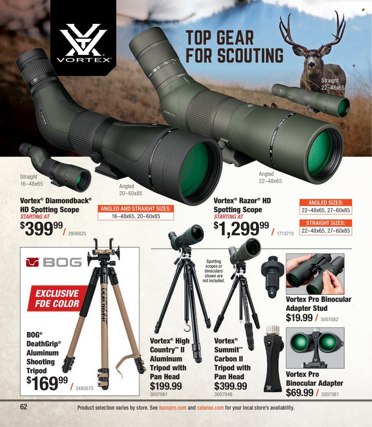 Cabela's + Bass Pro Shops Western Big Game Hunting Specialist Catalog 2023 - Page 62