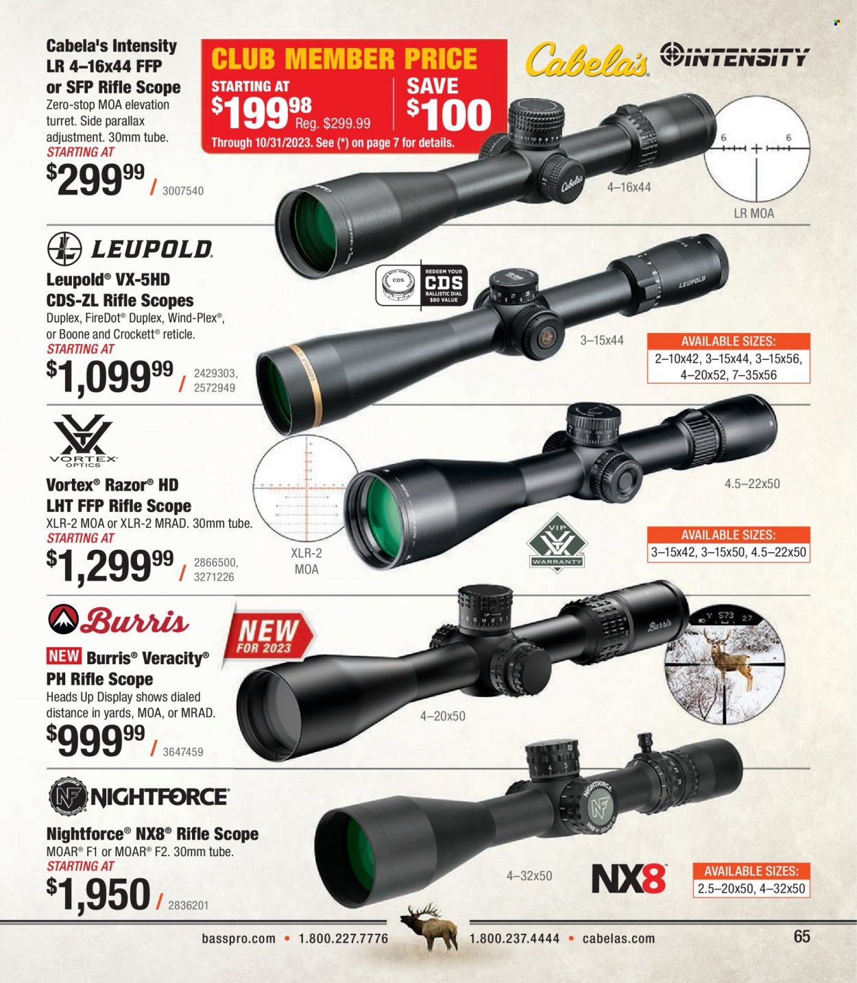 Cabela's + Bass Pro Shops Western Big Game Hunting Specialist Catalog 2023 - Page 65
