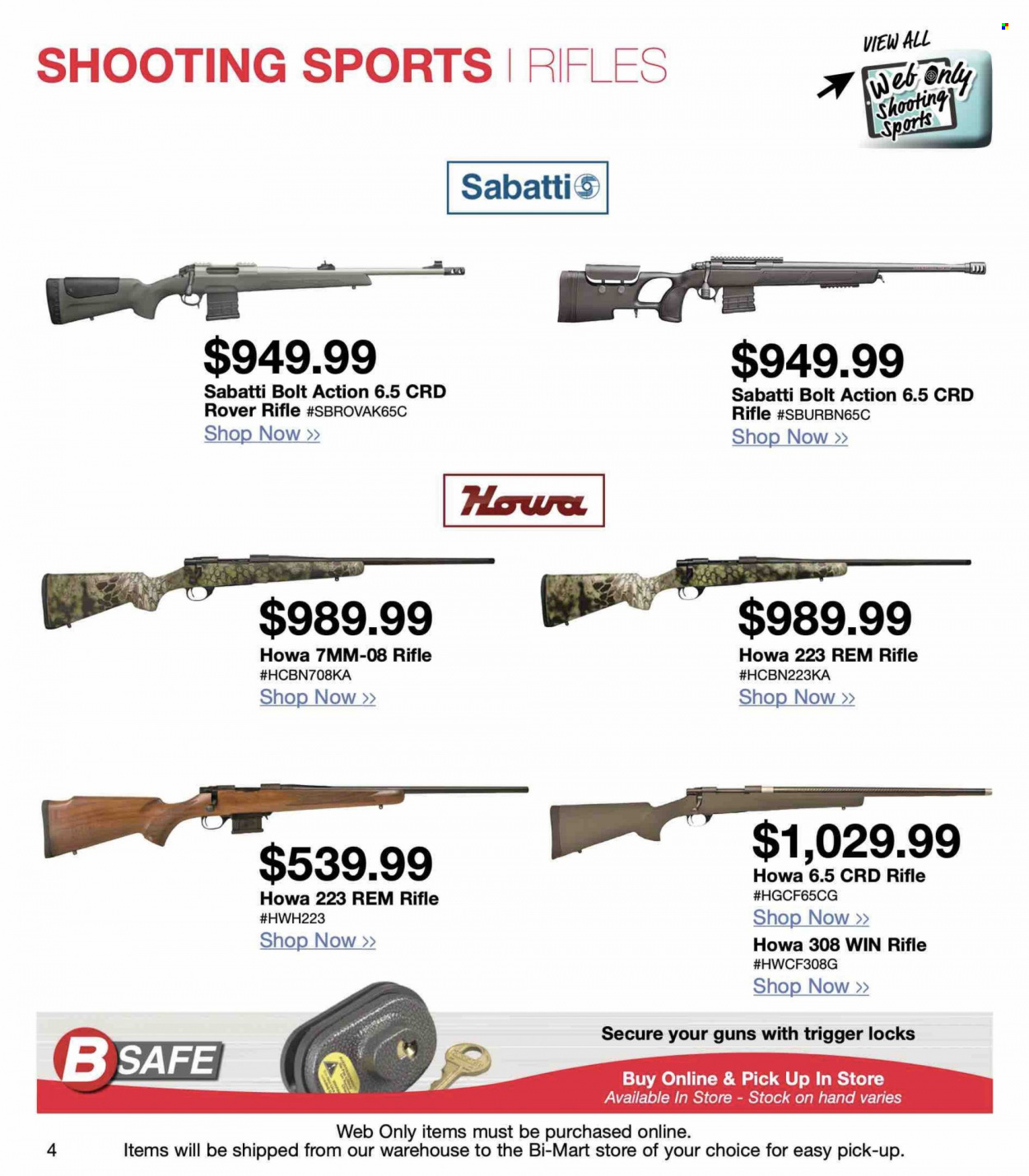 Bi:Mart Ad - Web Only Shooting Sports Supplies - Page 4