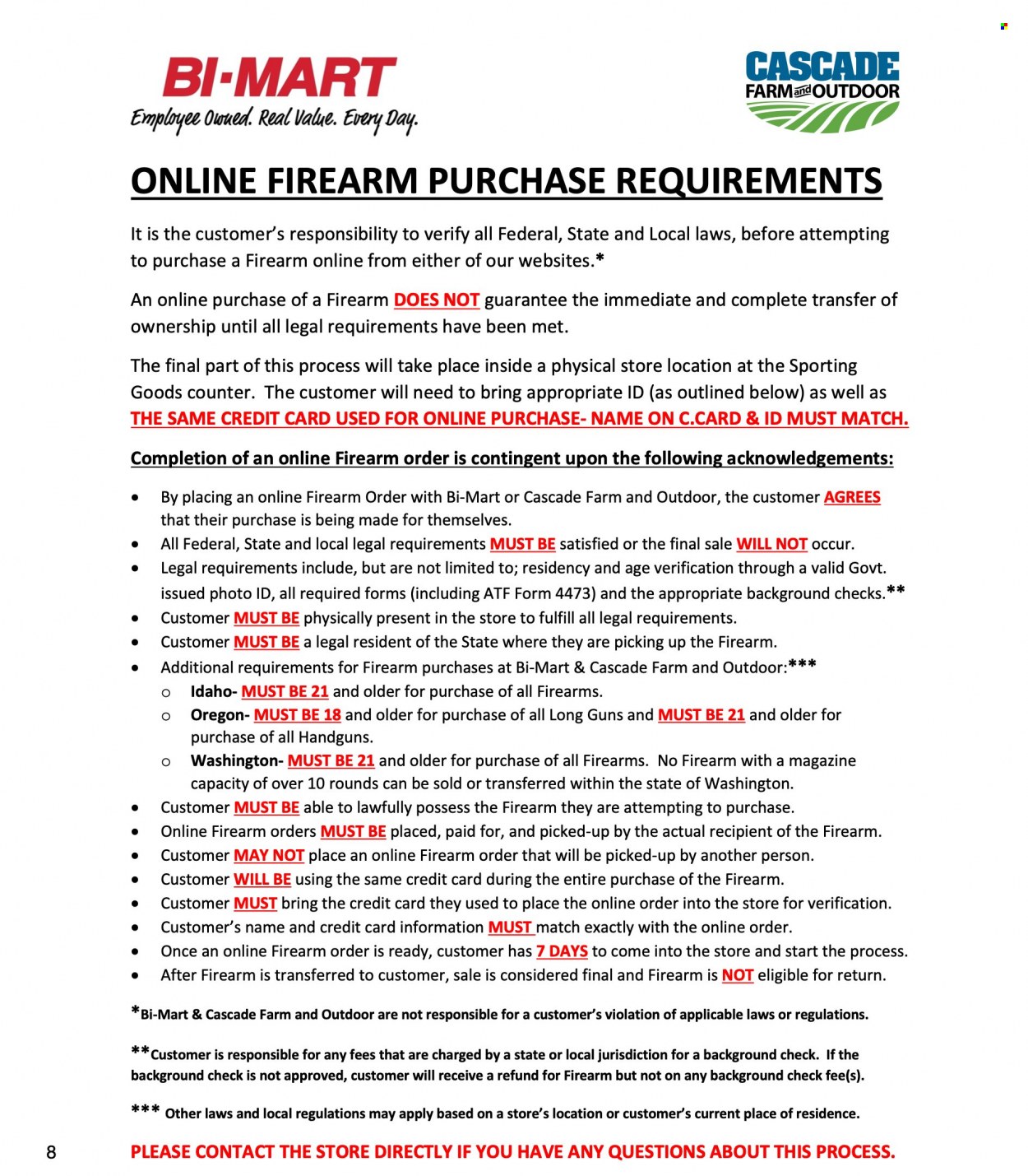 Bi:Mart Ad - Web Only Shooting Sports Supplies - Page 8
