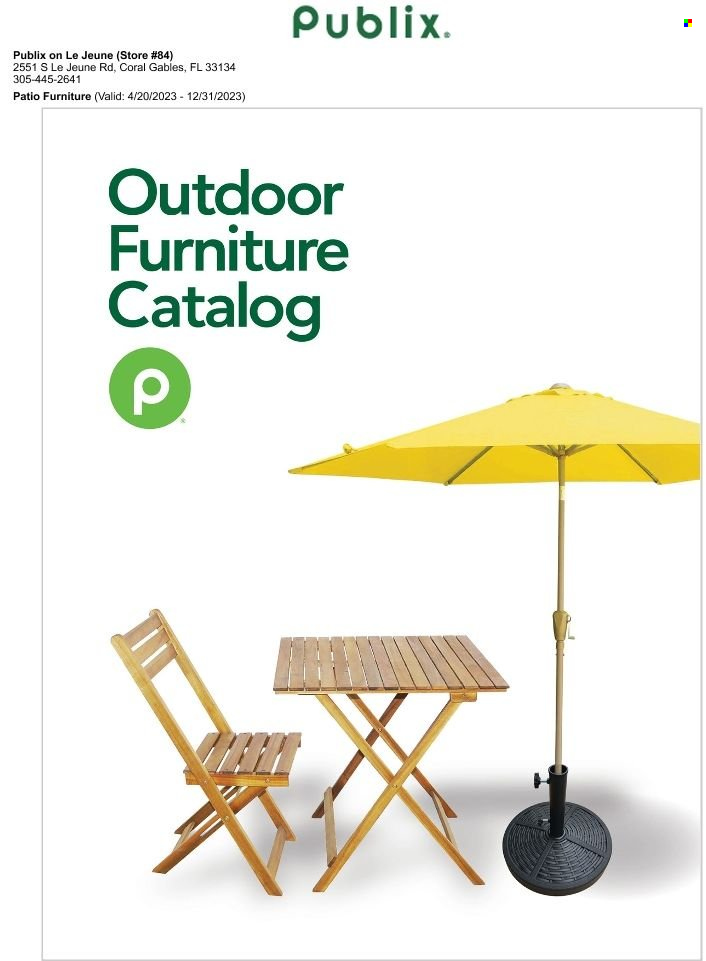 Publix Outdoor Furniture Catalog - Page 1