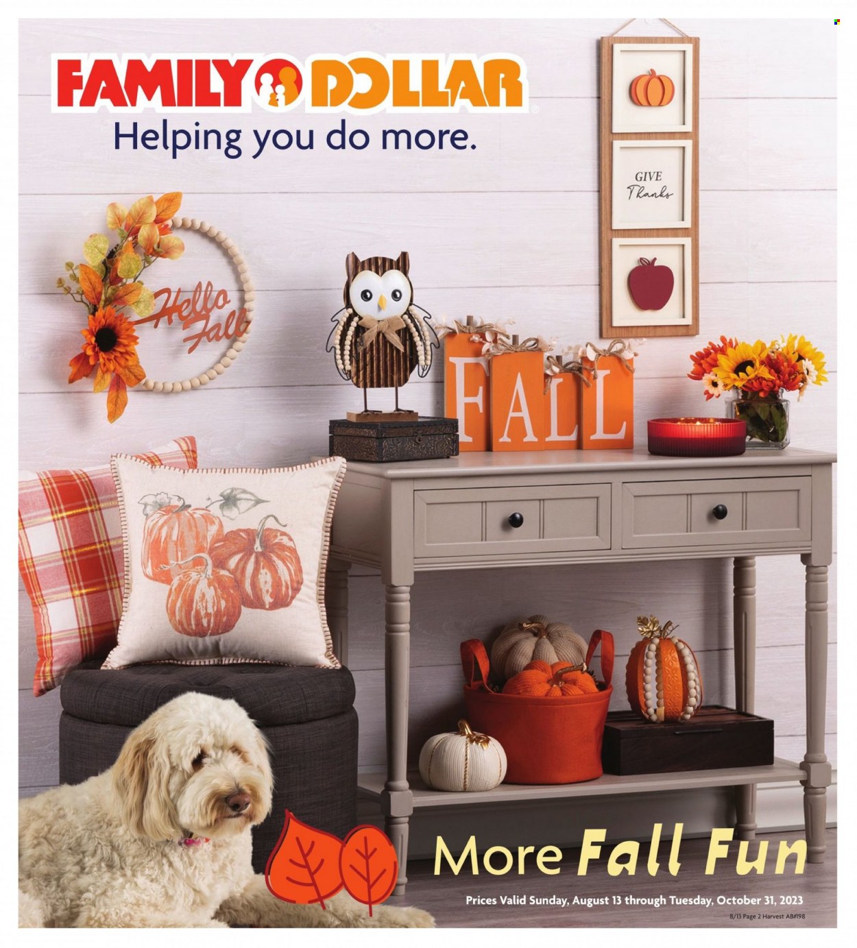 Family Dollar Fall Harvest Book - Page 1