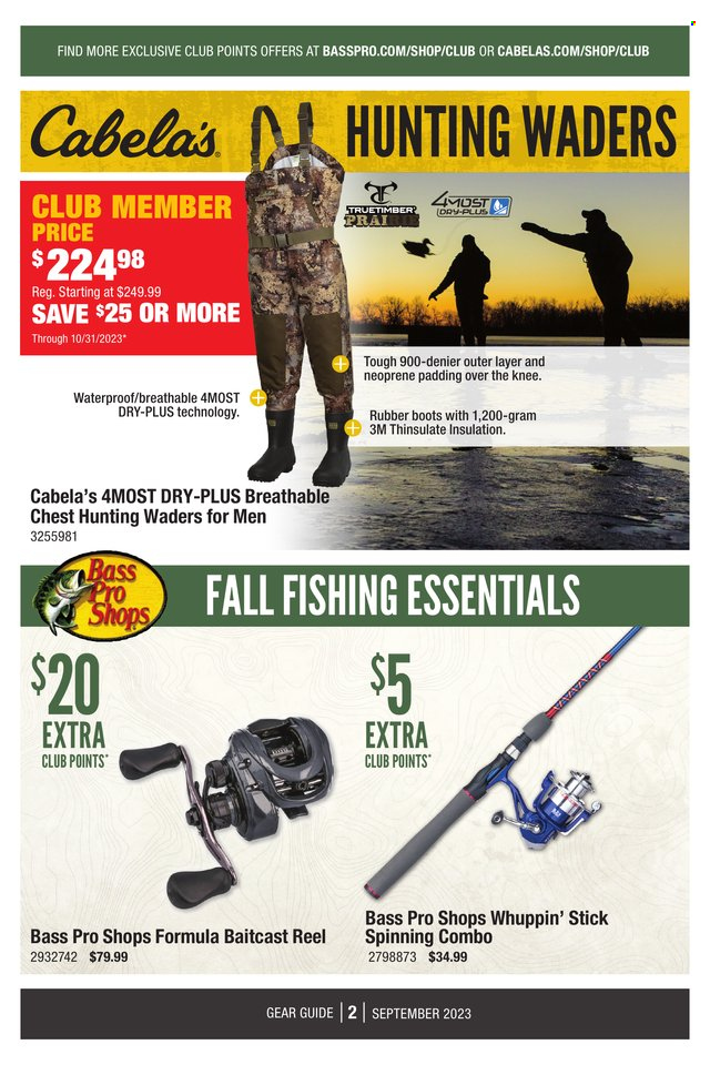 Bass Pro Shops + Cabela's Member Only Exclusive Club Offers - Page 2