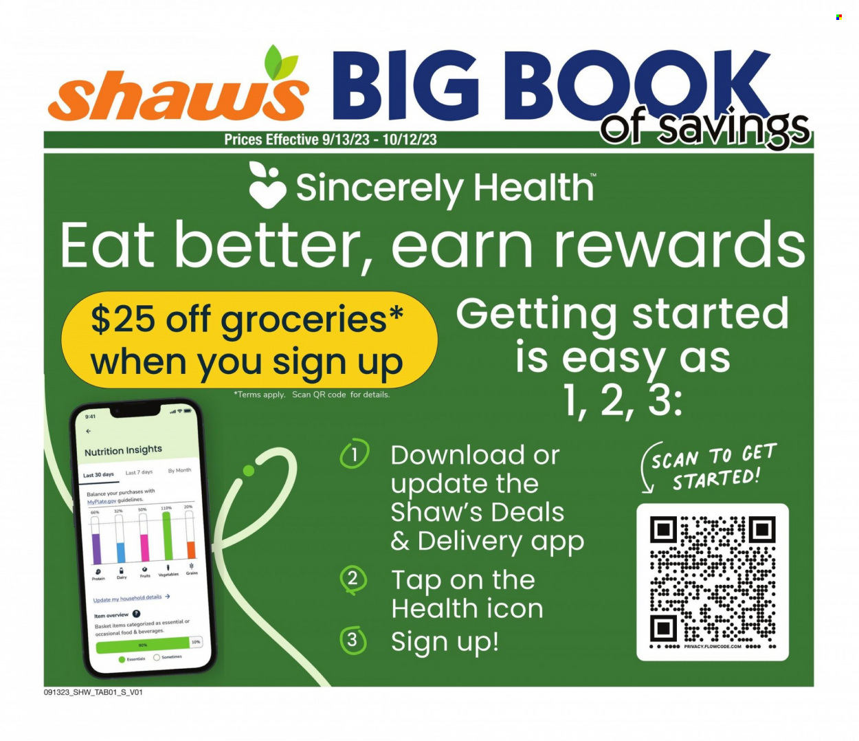 Shaws Big Book of Savings - Page 1
