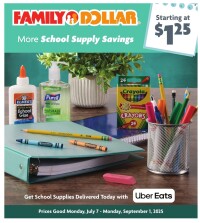 Family Dollar - Back to School Savings