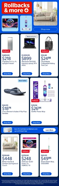 Walmart Rollbacks & More Savings
